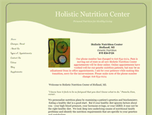 Tablet Screenshot of holisticnutritioncenter.net